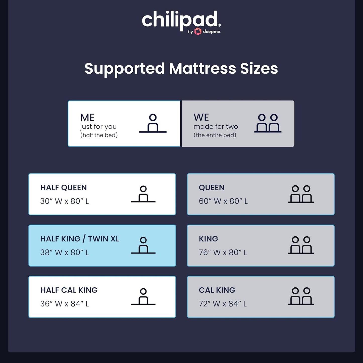 Cube Bed Cooling System - Cooling & Heating Mattress Topper, Dual Zone Individual Bed Temperature, Cool Sleep Enhancement, Temp Range of 60-115°F, WE Queen Bedsize (60"W x 80"L), Model: CP514