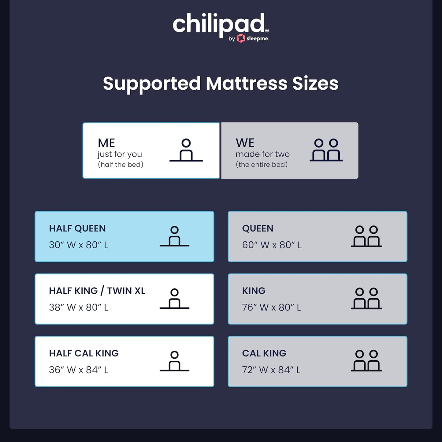 Cube Bed Cooling System - Cooling & Heating Mattress Topper, Dual Zone Individual Bed Temperature, Cool Sleep Enhancement, Temp Range of 60-115°F, WE Queen Bedsize (60"W x 80"L), Model: CP514