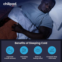 Cube Bed Cooling System - Cooling & Heating Mattress Topper, Dual Zone Individual Bed Temperature, Cool Sleep Enhancement, Temp Range of 60-115°F, WE Queen Bedsize (60"W x 80"L), Model: CP514